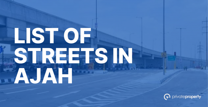 List of Streets in Ajah, Lagos State
